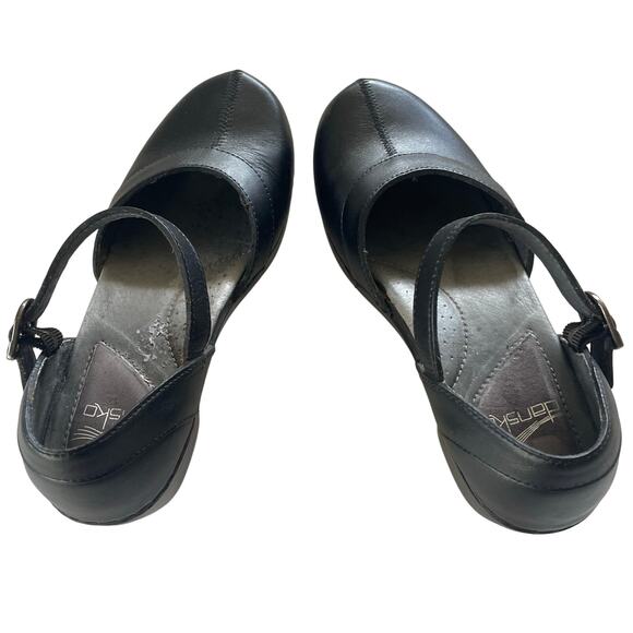 Dansko Black Leather Mary Jane Work Nursing Shoes size EU 37 - Picture 12 of 12